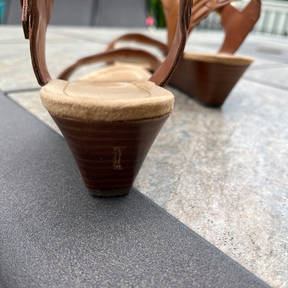 Ralph Lauren Carmel Ankle Strap Wedge Sandals - Picture 13 of 13